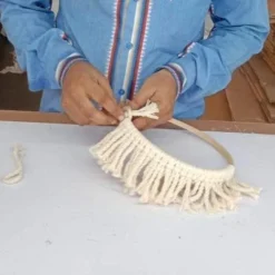 Casa Amarosa Natural Fringe Wall Mirror Home Goods