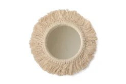 Casa Amarosa Natural Fringe Wall Mirror Home Goods