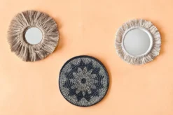 Casa Amarosa Natural Fringe Wall Mirror Home Goods