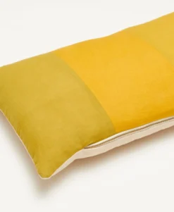 Anchal Naturally Dyed Colorblock Lumbar Pillow