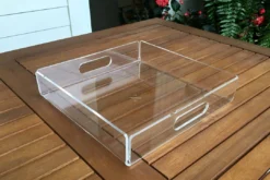 Newly Goods Handcrafted Balsamo Lucite Upcycled Square Tray 7 Newly Goods Handcrafted Balsamo Lucite Upcycled Square Tray