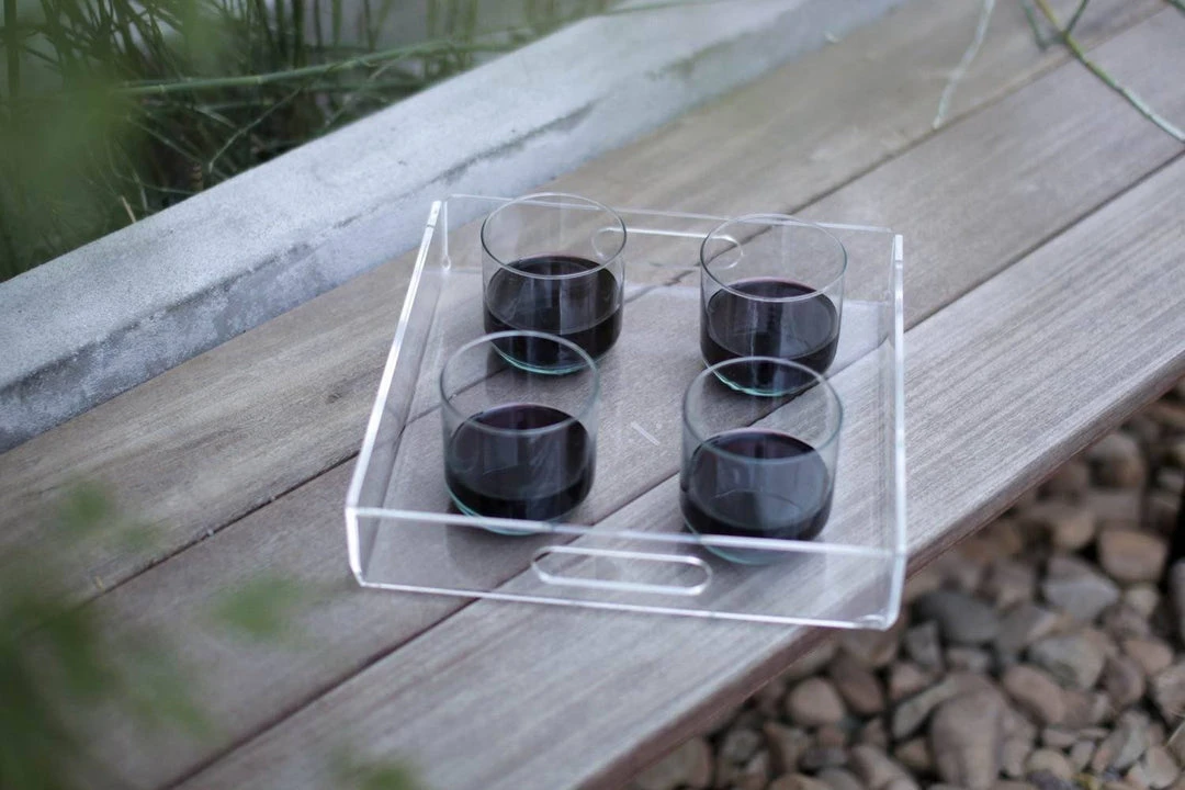 Newly Goods Handcrafted Balsamo Lucite Upcycled Square Tray 5 Newly Goods Handcrafted Balsamo Lucite Upcycled Square Tray