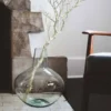 Newly Goods Handcrafted Palo Recycled Glass Vase