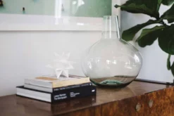 Newly Goods Handcrafted Palo Recycled Glass Vase