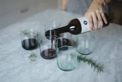 Newly Goods Spanish Recycled Wine Glasses Set