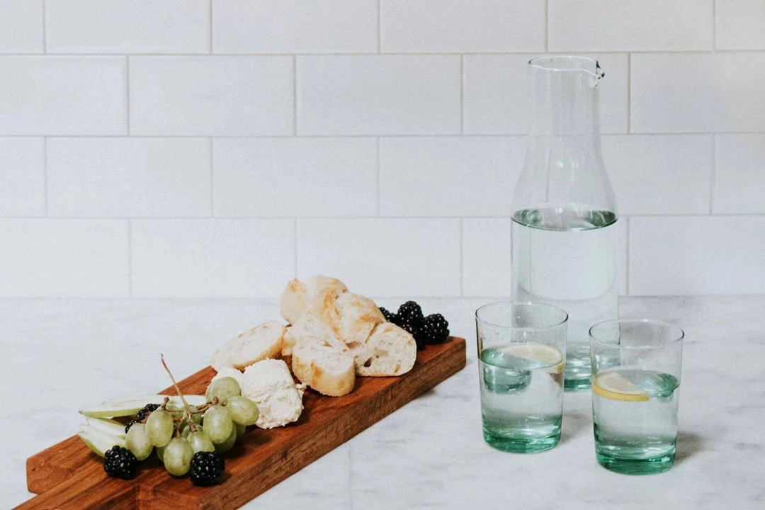 Newly Goods Tavola Recycled Glass Pitcher Handcrafted 5 Newly Goods Tavola Recycled Glass Pitcher Handcrafted