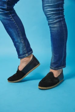 Nida Lu Handmade Men's Emir Loafer - Two Tone Onyx