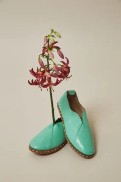 Nida Lu Handmade Shoes Women's Lu Loafer - Turquoise