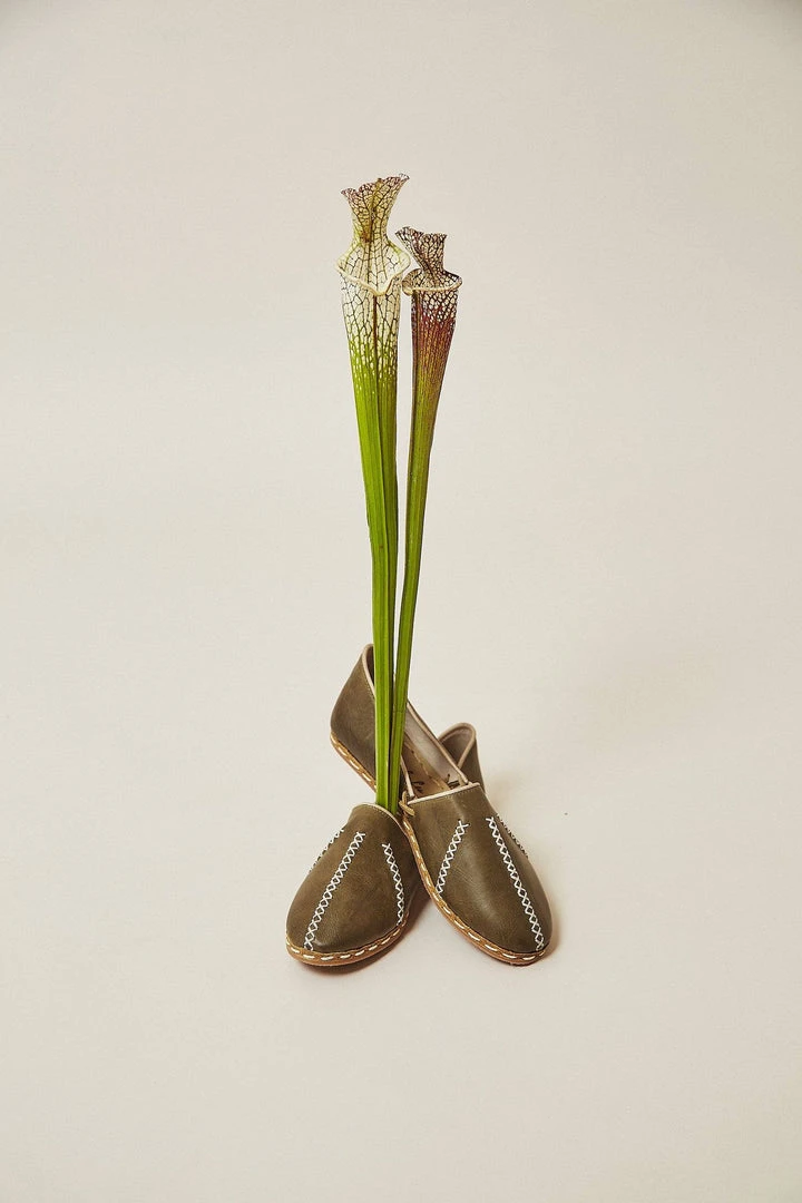 Nida Lu Handmade Women's Nida Loafer - Avocado Handcrafted 5 Nida Lu Handmade Women's Nida Loafer - Avocado Handcrafted