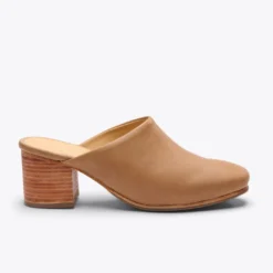 Nisolo Shoes All-Day Heeled Mule - Almond 21 Nisolo Shoes All-Day Heeled Mule - Almond