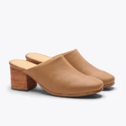 Nisolo Shoes All-Day Heeled Mule - Almond