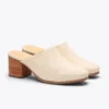 Nisolo All-Day Heeled Mule - Bone