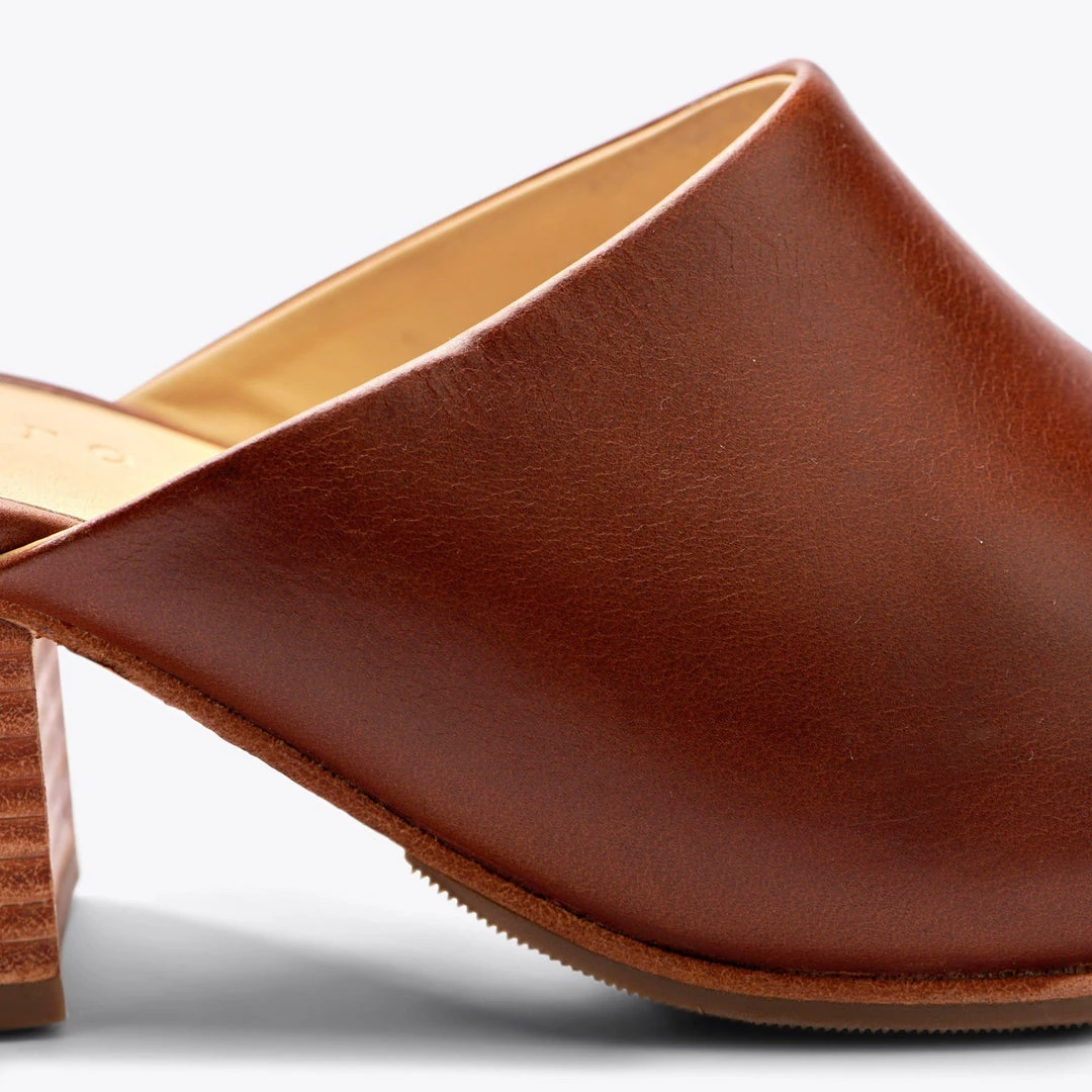 Nisolo Special Occasion All-Day Heeled Mule - Brandy 12 Nisolo Special Occasion All-Day Heeled Mule - Brandy