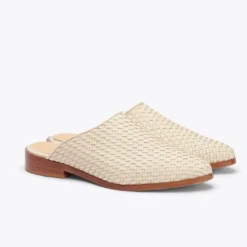 Nisolo Ama Woven Mule - Bone