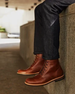 Nisolo Men's Andres All Weather Boot - Brandy