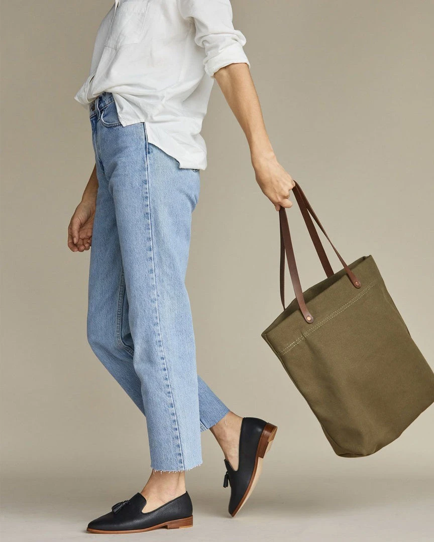 Nisolo Canvas Tote - Olive Green Best Sellers 5 Nisolo Canvas Tote - Olive Green Best Sellers