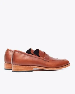 Nisolo Men's Chamberlain Penny Loafer - Brandy Best Sellers