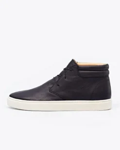 Nisolo Men's Cortez Mid Top Sneaker - Black 15 Nisolo Men's Cortez Mid Top Sneaker - Black