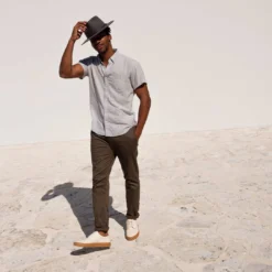 Nisolo Men's Diego Low Top Sneaker - Bone + Gum