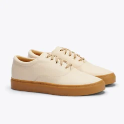 Nisolo Elayna Sneaker - Bone + Gum Shoes