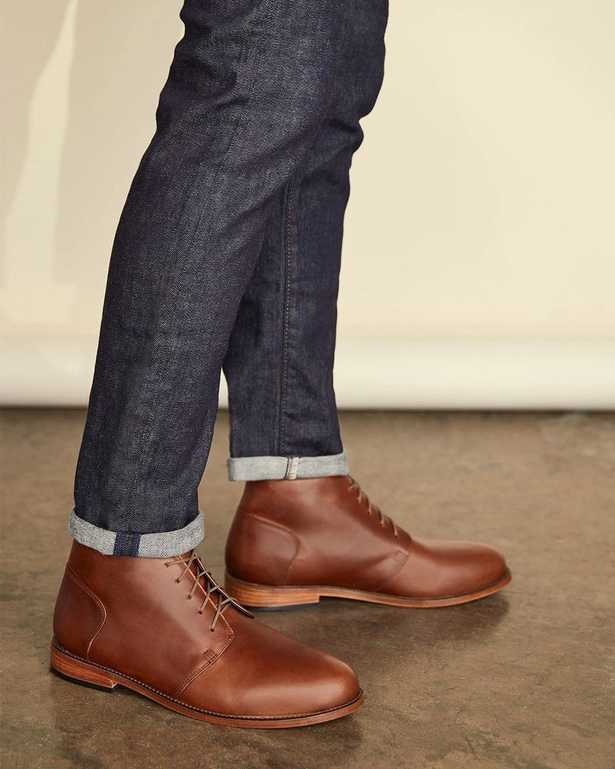 Nisolo Men's Emilio Chukka Boot - Brandy 4 Nisolo Men's Emilio Chukka Boot - Brandy