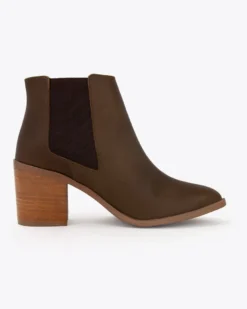 Nisolo Shoes Heeled Chelsea Boot - Chocolate