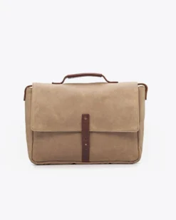 Nisolo Loreto Messenger Bag - Waxed Canvas