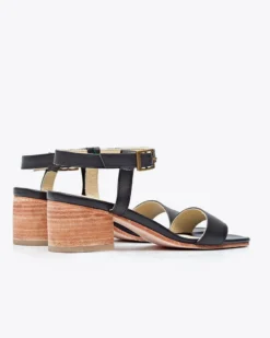 Nisolo Lucia Block Heel Sandal - Black