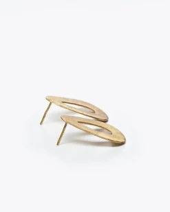 Nisolo Upcycled Brass Open Drop Earrings