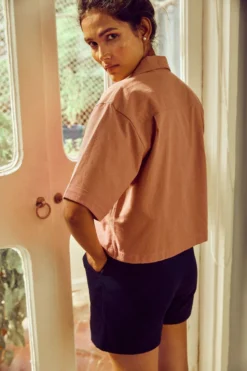 No Nasties Clothing Ash Rose Resort Shirt