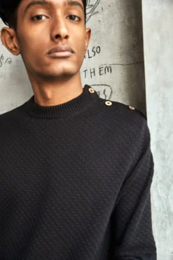 No Nasties Men's Buttoned Jumper Sweater 11 No Nasties Men's Buttoned Jumper Sweater