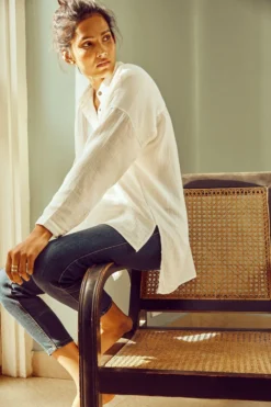 No Nasties Clothing Side Slit Button Up Shirt