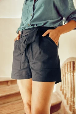 No Nasties Indigo High-Rise Shorts