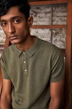 No Nasties Men's Knit Polo Shirt