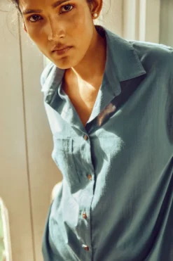 No Nasties Ocean Oversized Shirt