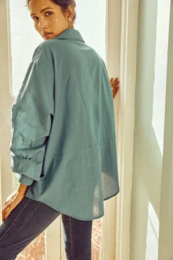 No Nasties Ocean Oversized Shirt