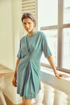 No Nasties Twist T-Shirt Dress Clothing