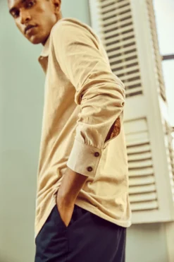 No Nasties Men's Sand Knit Shirt