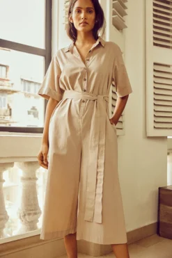 No Nasties Sand Midi Jumpsuit