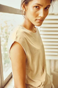 No Nasties Sand Muscle Tee