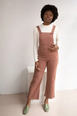 North Of West Ariel Upcycled Overalls - Terracotta
