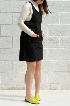 North Of West Caroline Upcycled Jumper Dress - Black