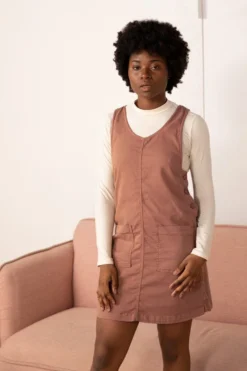 North Of West Caroline Upcycled Jumper Dress - Terracotta Sale