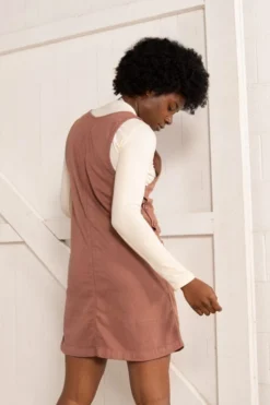 North Of West Caroline Upcycled Jumper Dress - Terracotta Sale