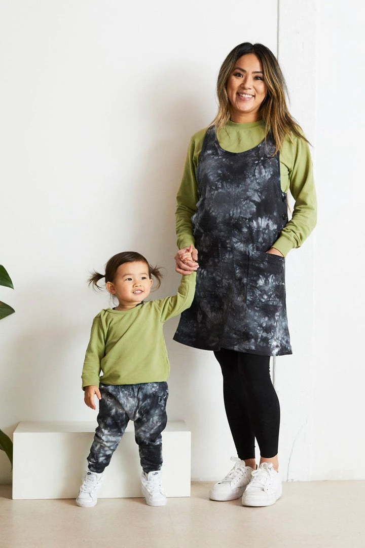 North Of West Baby's Upcycled Tie Dye Coast Pants - Black 7 North Of West Baby's Upcycled Tie Dye Coast Pants - Black