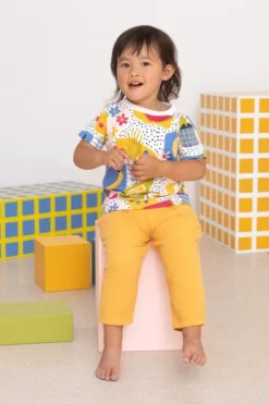 North Of West Kids' Double Cloth Breezy Pants - Marigold