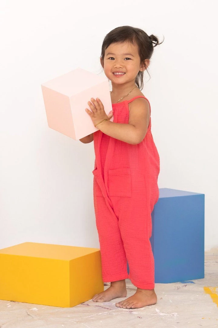 North Of West Kids' Double Cloth Jumpsuit - Azalea Sale 6 North Of West Kids' Double Cloth Jumpsuit - Azalea Sale