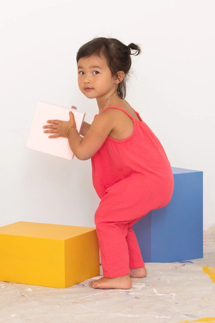 North Of West Kids' Double Cloth Jumpsuit - Azalea Sale 7 North Of West Kids' Double Cloth Jumpsuit - Azalea Sale