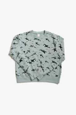 North Of West Sale Max Orcas Sweatshirt - Sea Mist 5 North Of West Sale Max Orcas Sweatshirt - Sea Mist