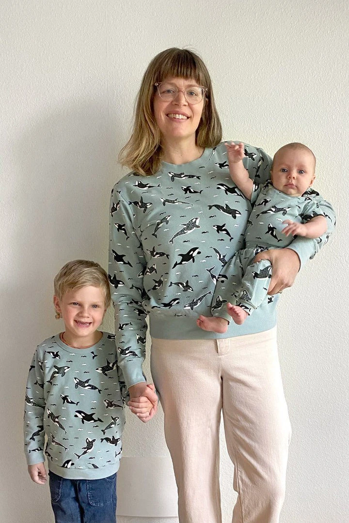 North Of West Sale Max Orcas Sweatshirt - Sea Mist 3 North Of West Sale Max Orcas Sweatshirt - Sea Mist